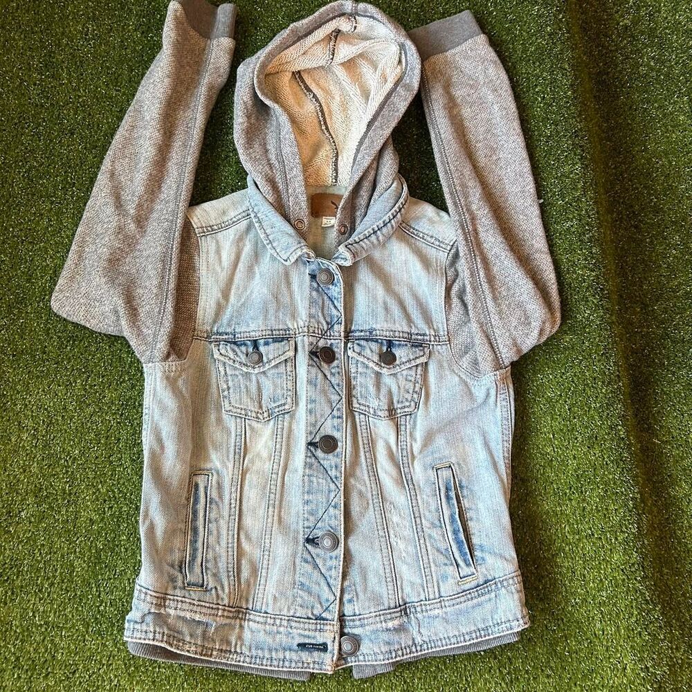 American-eagle Women's Blue and Grey Jacket
